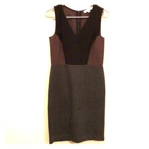 Plum grey and black loft dress